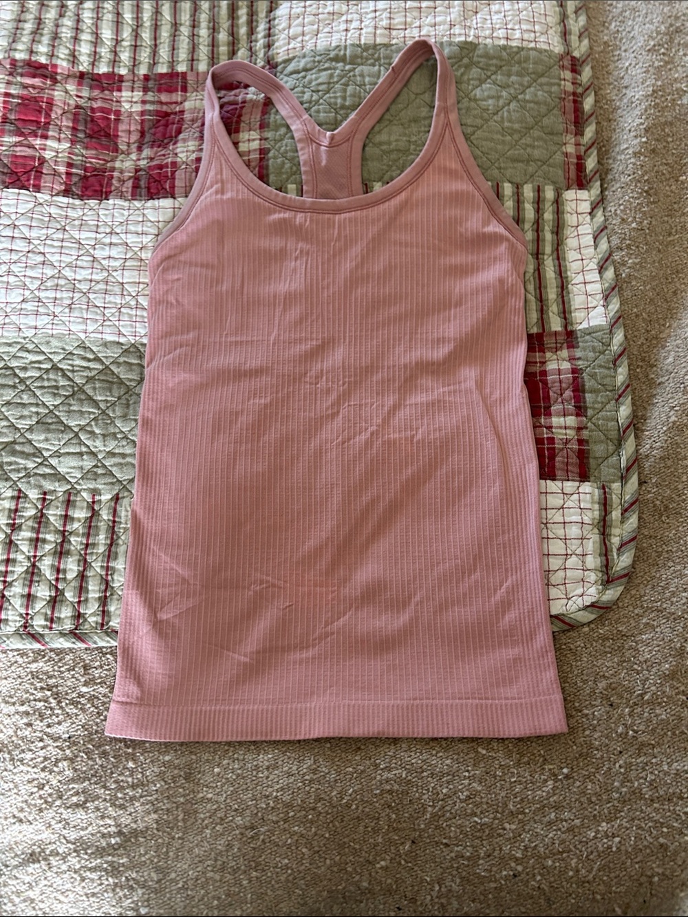 lululemon athletica Dusty Rose Ribbed Racerback Tank